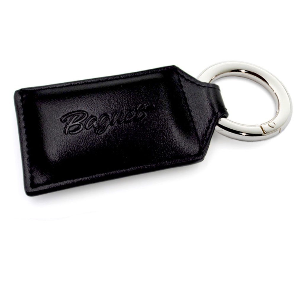 🏷 NIB-BAGNET Black Leather Magnetic Keychain